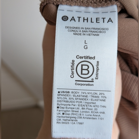 Athleta Stylish Tan Jogger Pants Size Large - Picture 6 of 6